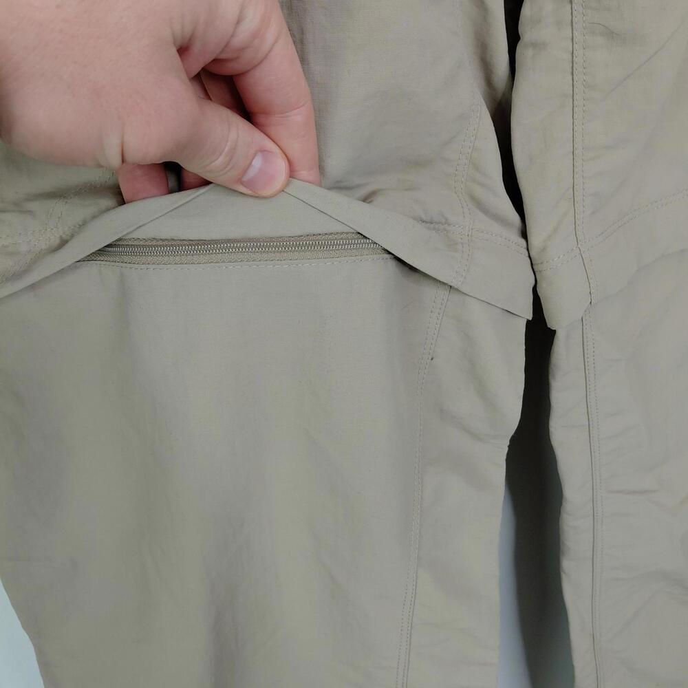 North Face Pants Mens XXL Convertible Hiking Khaki Utility Pockets Gorpcore - Picture 9 of 10